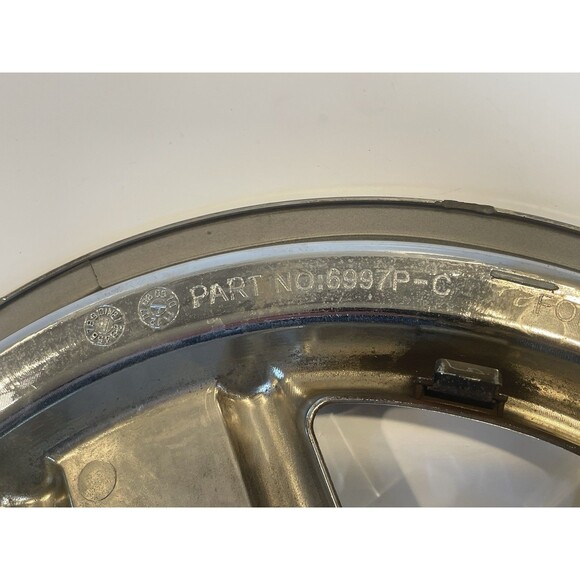 Jeep Patriot Wheel Skin Cover Hubcaps 16” OEM Genuine 6997P-C Set of 2 Chrome - Picture 6 of 8